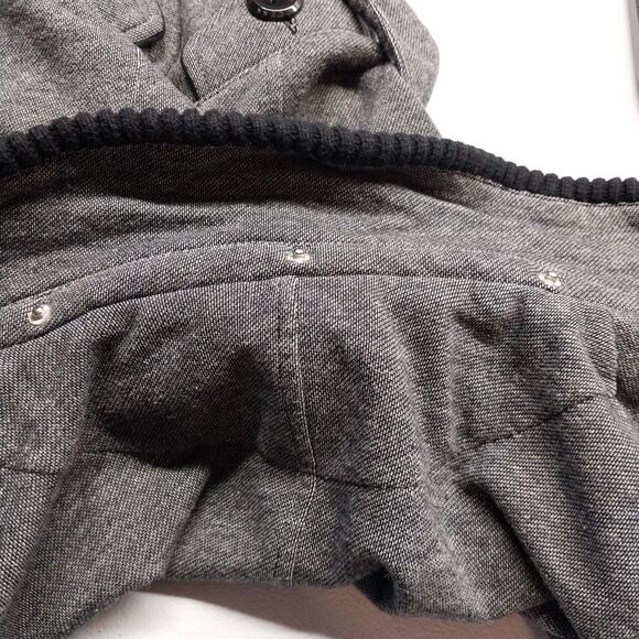 Guess Women's Knit Jacket L Heathered Charcoal Belted Business Casual Timeless - Picture 9 of 9